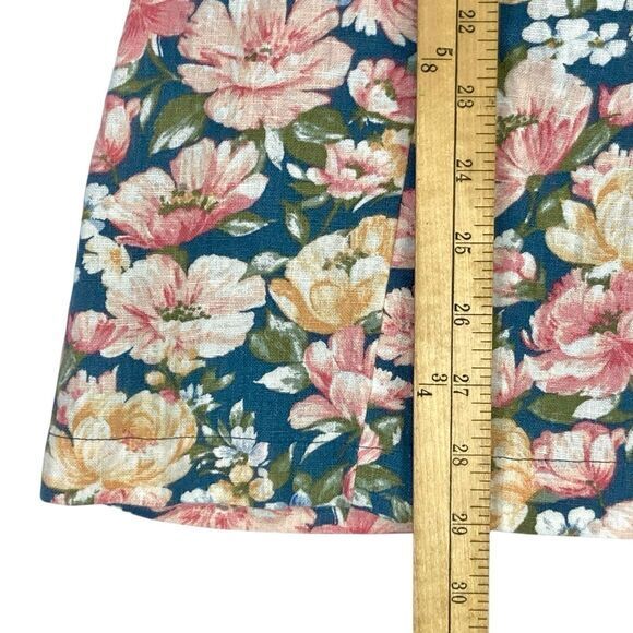 Abercrombie & Fitch Off Shoulder Mini Dress Women S Blue Floral Bohemian Beachy - Picture 13 of 14